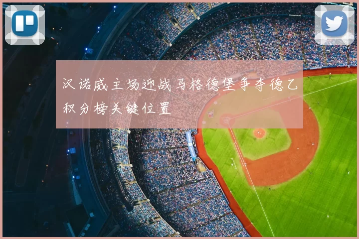 汉诺威主场迎战马格德堡争夺德乙积分榜关键位置